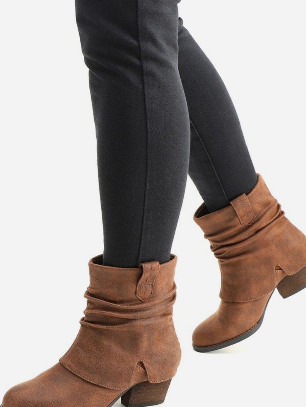 BELLA VITA Women’s Brown Slouch Ankle Boots